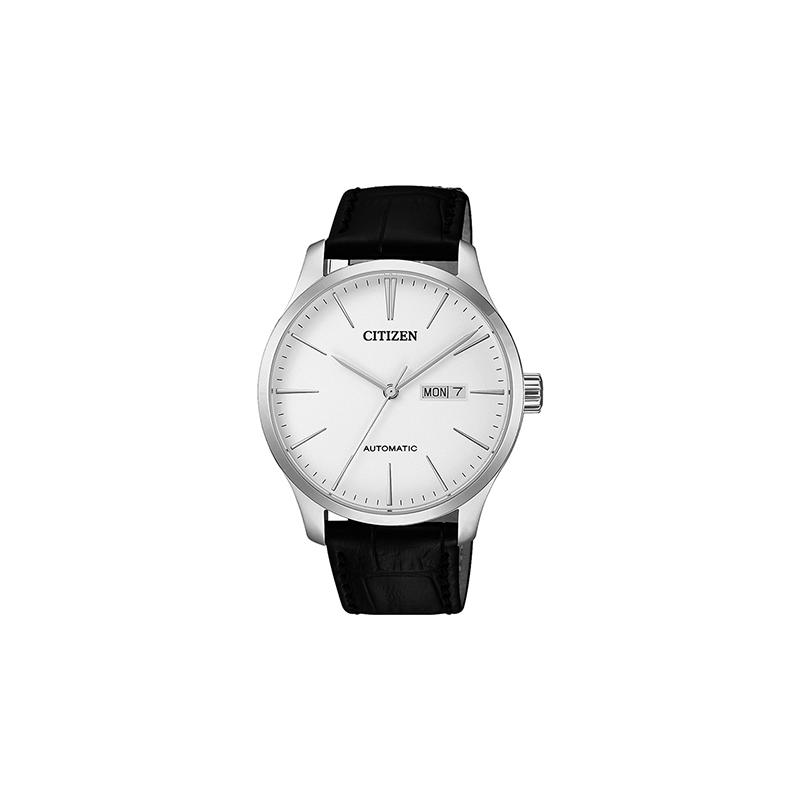 

CITIZEN Classic Mechanical Belt Fashion Simple Waterproof Automatic Men s Watch White Dial NH8350-08BB белый