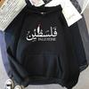New Men's Palestinian Hoodie for Autumn and Winter, Fashionable Women's Harajuku Aesthetic Graphic Palestinian Hoodie