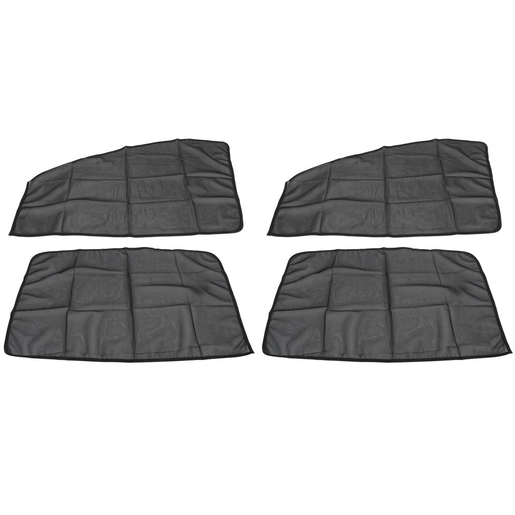 4 Pièces Pare-Soleil Magnétique Universel Protection UV Rideau de Fenêtre Latérale Avant Arrière de Voiture