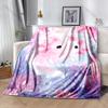 Cute Pink Aquatic Creature Print Adult Children Warm Blankets Home Travel Car Soft and Comfortable Suitable for All Seasons