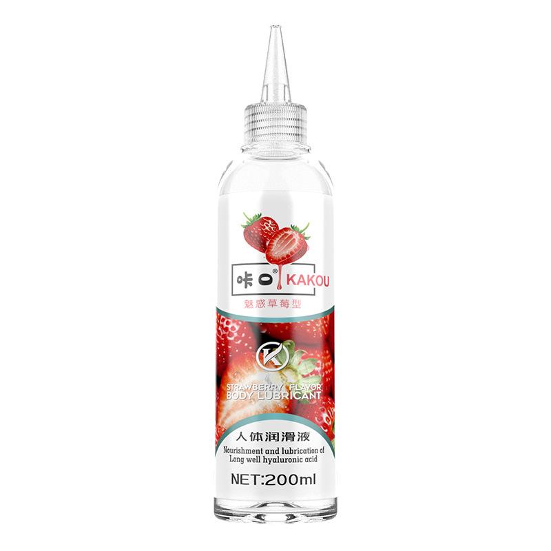 200ml Fruit Flavored Water-based Lubricant Gel for Men Anal Oral Lubrication Goods for Adult Sex Lubricant for Sex Toys