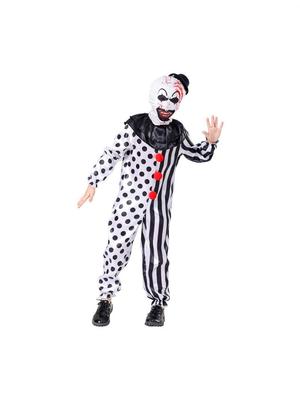 Soul-Reaving Clown Halloween Costume for Kids - Horror Role Play Stage Outfit