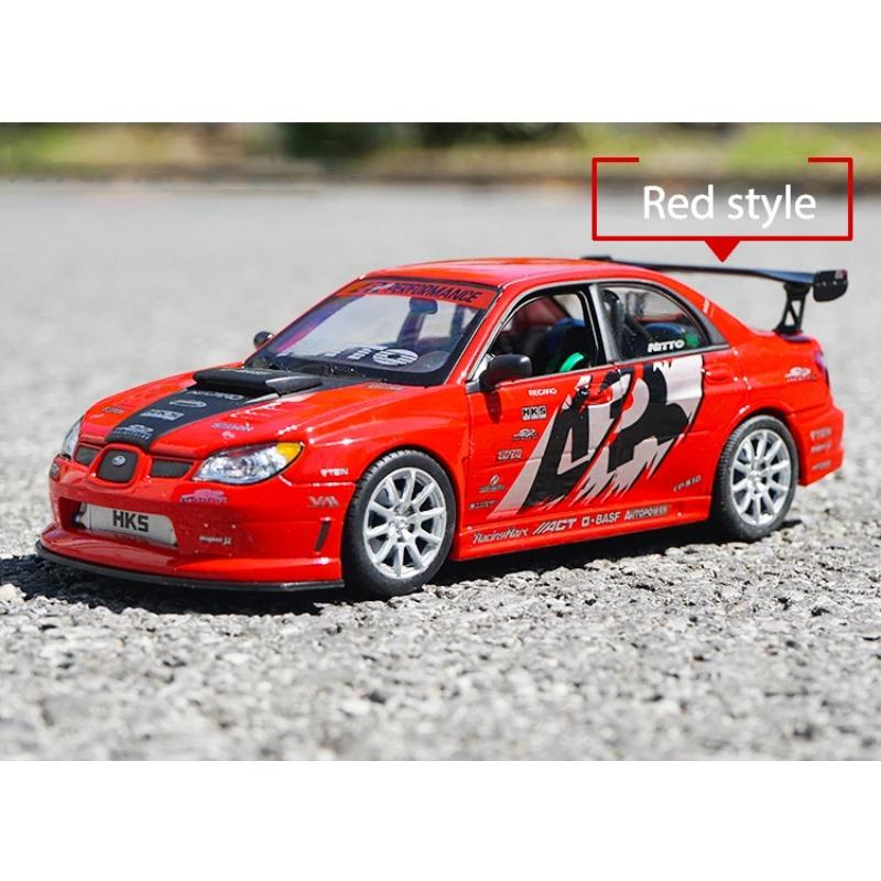 WELLY 1/24 APR Subaru Lmpreza Performance Alloy Car Diecasts & Toy Vehicles Car Model Miniature Scale Model Car Toy for Children