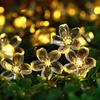 LED Solar String Christmas Lights IP65 Waterproof Flower Garden Blossom Party For Outdoor Home Wedding Holiday Decoration