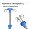Adjustable IV Pole Stand with Four Hooks for Rehabilitation Centers