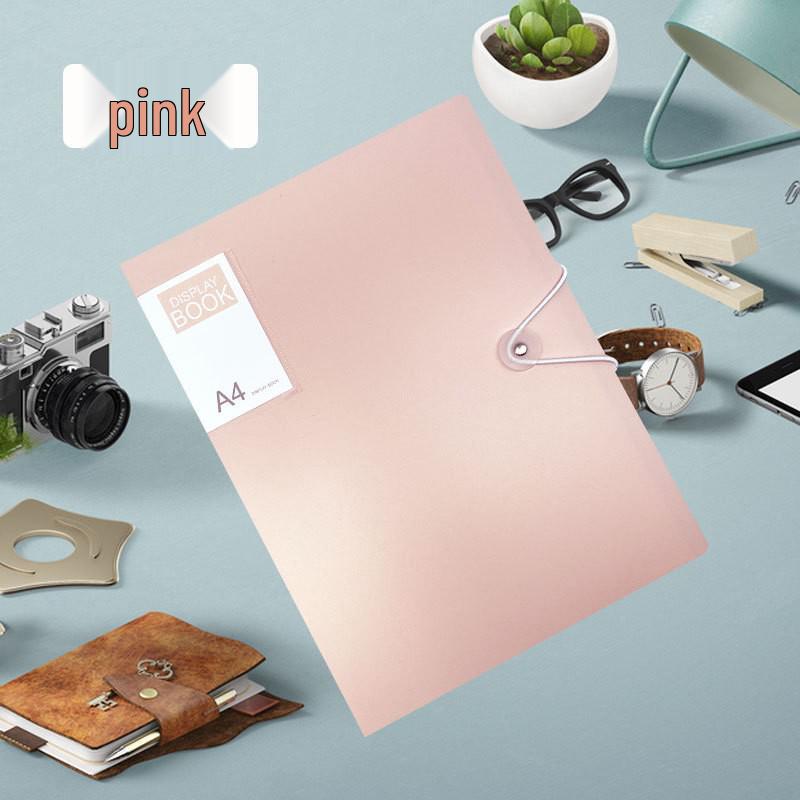A4 Large Capacity Student Test Paper Folder with Transparent Inserts
