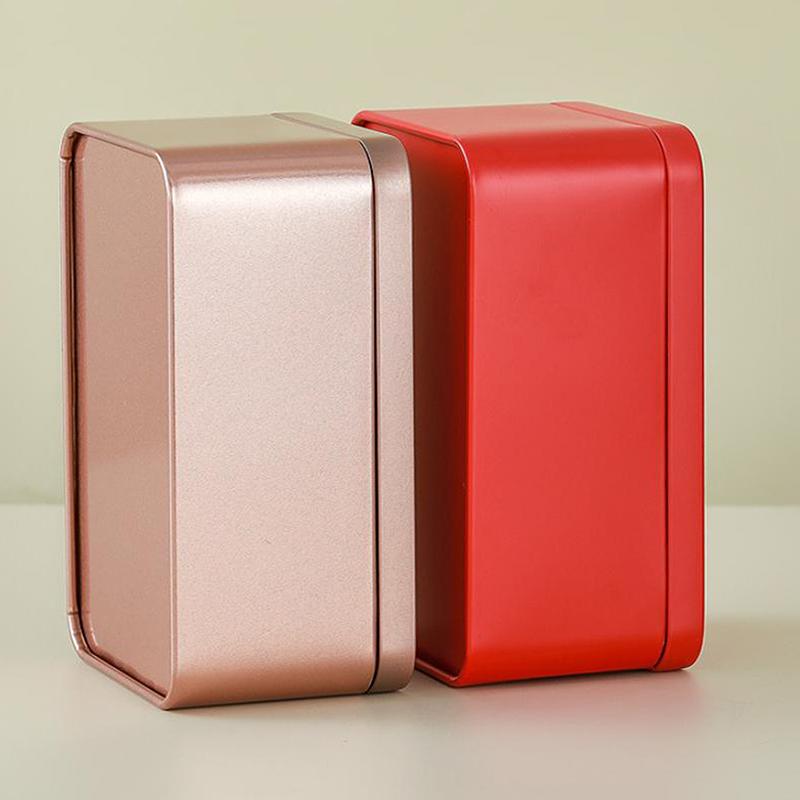 Tea Packaging Cans General Square Cans Dahongpao Green Tea Loose Tea Packaging Boxes Tinplate Empty Cans