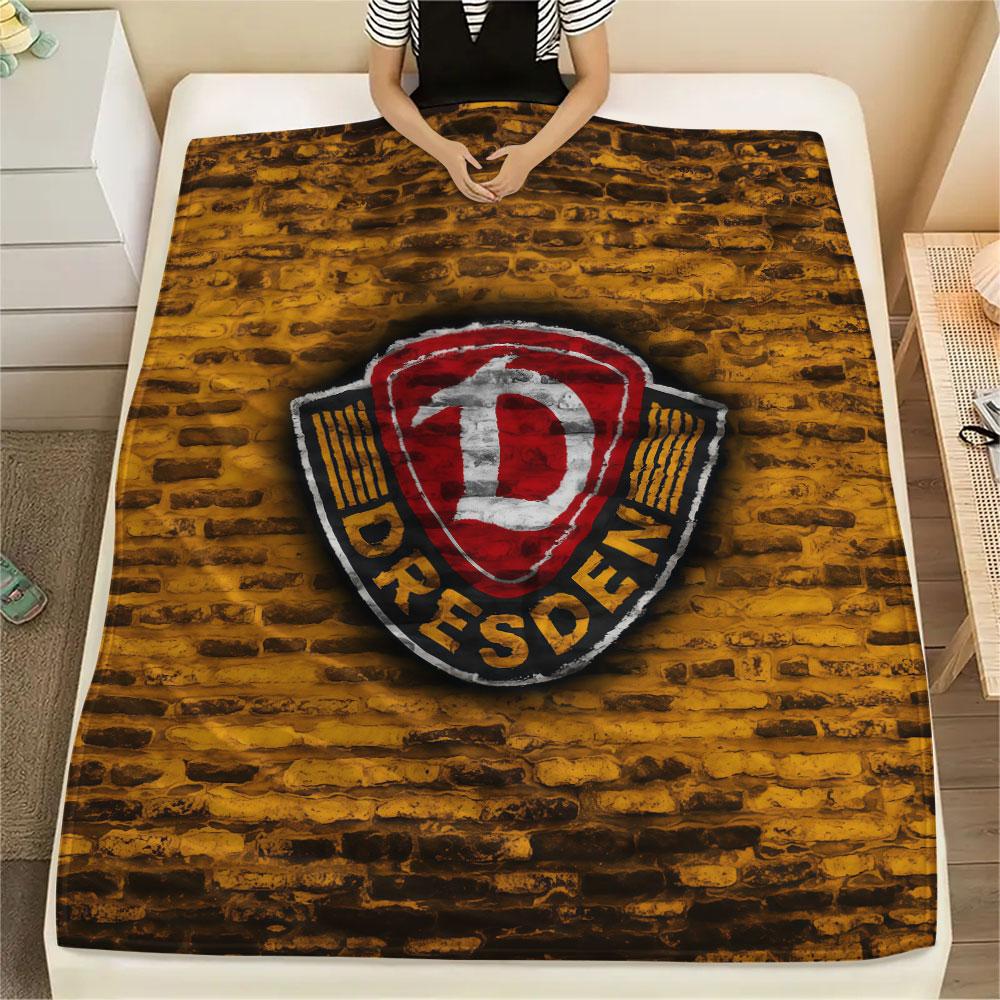 1 Stück Dynamo Dresden gemusterte Flanelldecke für alle Jahreszeiten geeignet für Heimdekoration Wärme und Komfort Geschenke Feiertagsgeschenk