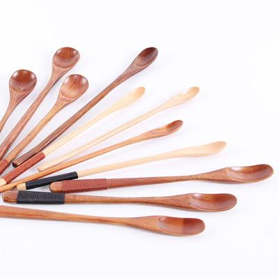 Long Handled Coffee Spoon, Creative Wooden Tableware Stirring Rod
