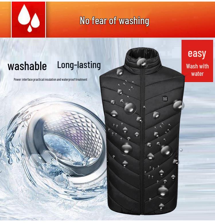 Men's USB-Charged Multi-Zone Intelligent Heating Vest - Constant Temperature