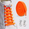 Ein-Knopf-Schnürsenkel ohne Binden, Schnellverschluss Faulenzer-Schnürsenkel, Strapazierfähige elastische Ersatzschnüre für Sneaker & Freizeitschuhe 1 Paar/2 Paare