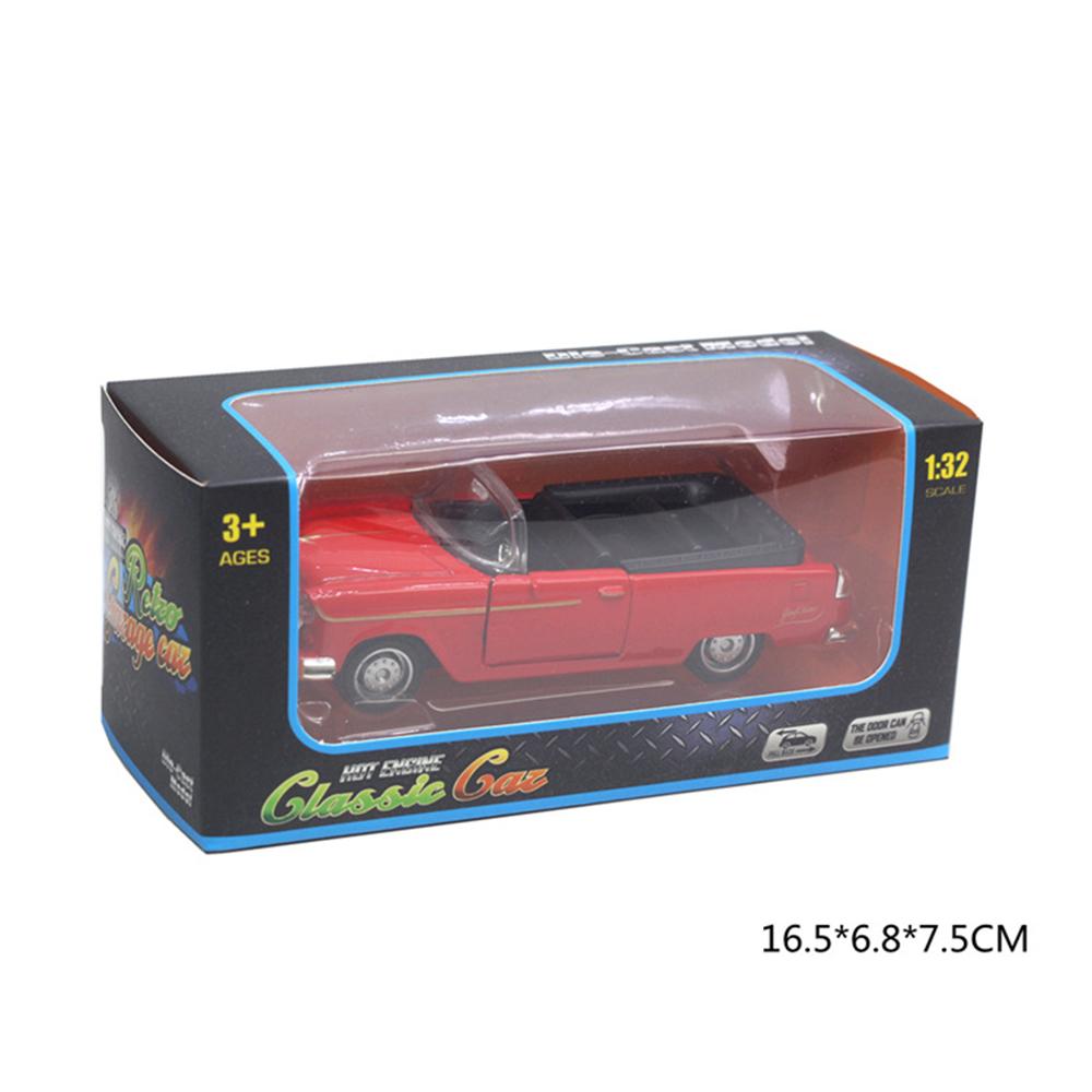 

1/32 Cadillac Convertible Sports Car Model Metal Vehicle Reality Serial Mind Sports Car Simulation Game 1/32-Size:13*5*3.8cm красный