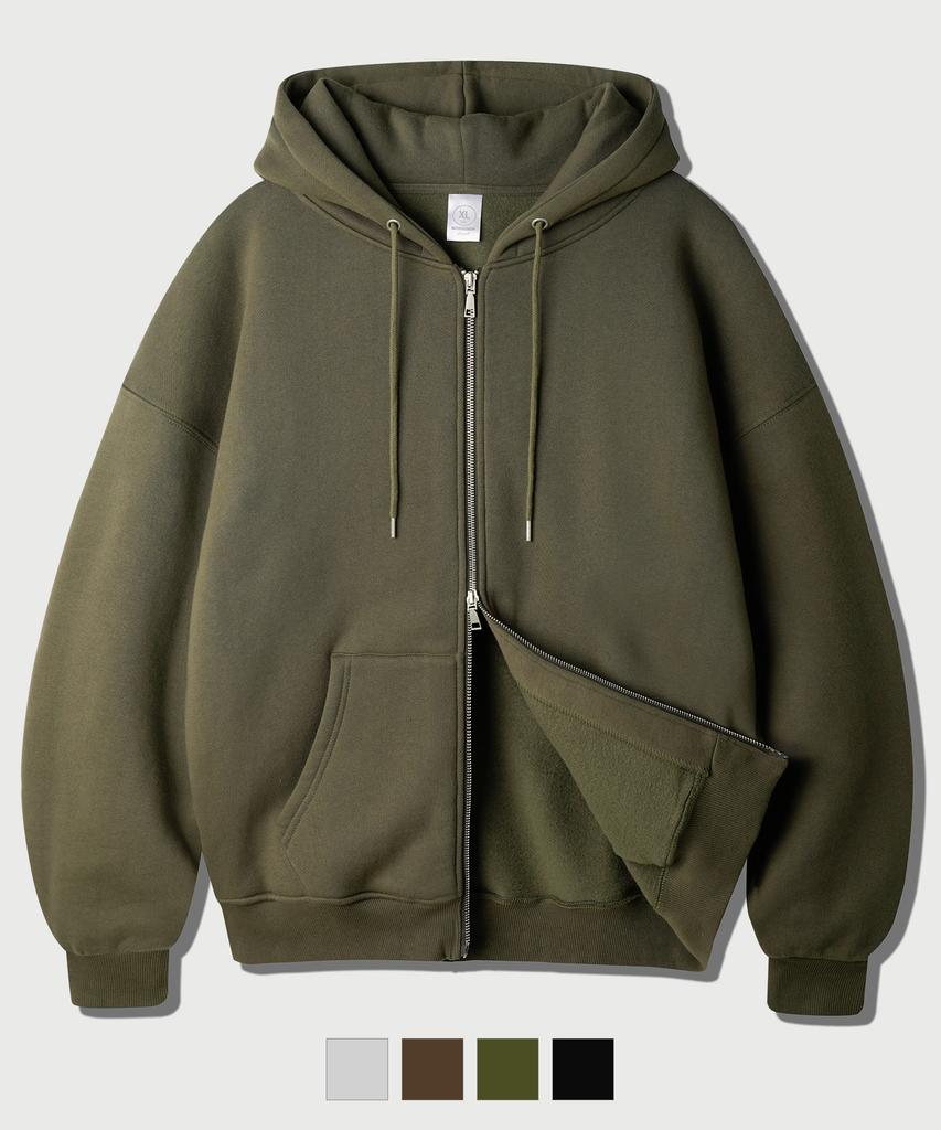 Jemut [2Pack] Netro Oversized Zip-Up Hoodie Ishd2682