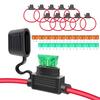 10 Pack 12 AWG Inline 12V Fuse Holder,ATO/ATC In Line Fuse Holder Waterproof with 30A & 40A Medium Blade Fuse for Car Automotive