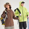Men Women Waterproof Windproof Outdoor Hiking Jacket With Hood Lightweight Insulated Shell Trekking Camping