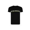 Logo Solid Color Short Sleeve T-Shirt Men Tops Black 1110351-P5160-0020