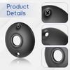 2 Pcs Vintage Door Knob Classic Old Style Door Knob Plates Round Rosettes Matte Black Doors Knobs Scar Plates Replacement for Interior Doors
