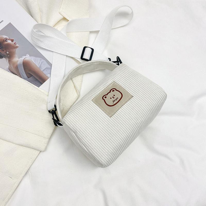 Trendy Corduroy Handbag For Women Fashionable Casual Crossbody Bag 2023 Design