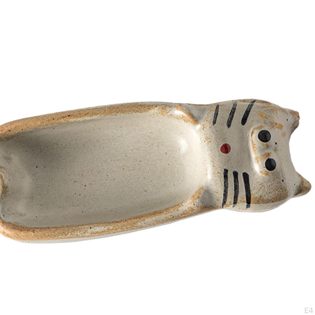 Ceramic Condiment Bowl, Sushi Sauce Dish, Cat Shape Cute Seasoning Bowls Soy Dish for