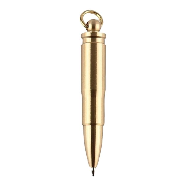 

Essential Brass Small Pen Brass Short Ballpoint Pen Handmade Brass Pen for Hiking Camping and Outdoor Tasks 1