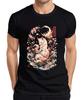 Kitsune Fox Japan Sakura Cherry Blossom Fire Aesthetic Yokai Zen Men's T-Shirt