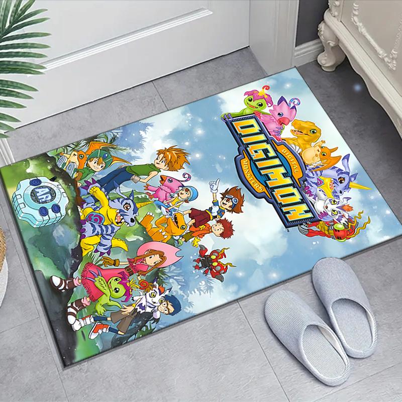Digimon Design Area Rug - Non-Slip, Soft & Cozy Floor Mat for Living Room, Bedroom, Office - Indoor/Outdoor Decorative Carpet
