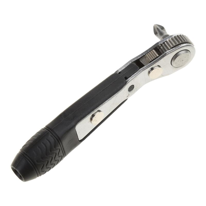 Mini 1/4 Inch Quick Socket Ratchet Wrench Rod Screwdriver Bit Tool Ratchet Handle Wrench Quick Release Screwdriver
