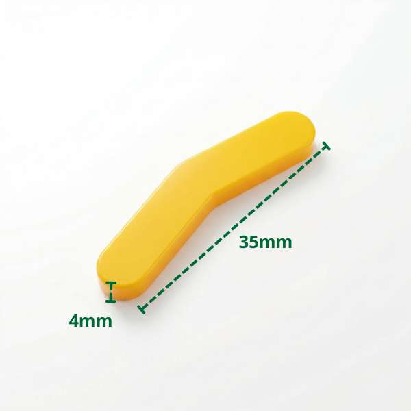 Plastic Mounting Foot Cover Element (Bent)