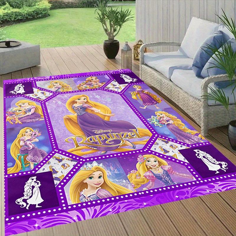 1pc Rapunzel Carpet Area Rug, Bedroom, and Playroom Durable, Stain-Resistant, and Easy To Clean, Living Room