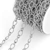 Gold-Plated Stainless Steel Oval Link Chain for Jewelry Making