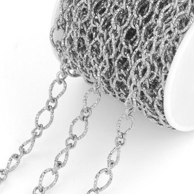 

Позолоченная овальная цепочка из нержавеющей стали для изготовления ювелирных изделий