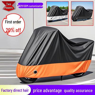 Motorradabdeckung: Verdicktes 210D Oxford-Gewebe, Regendicht, Sonnenschutz, Staubdicht & Wasserdicht.