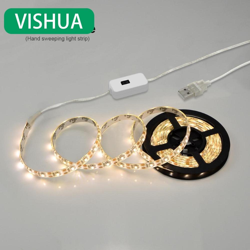 

Светодиодная лента с датчиком движения, питание от USB 4M жёлтый