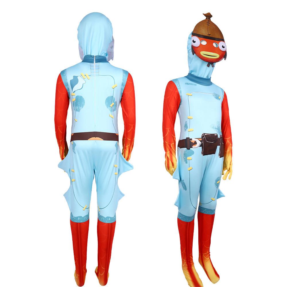 Cosplay Silk Tomatohead Jumpsuit Girls Role Playing Gaming Costumes