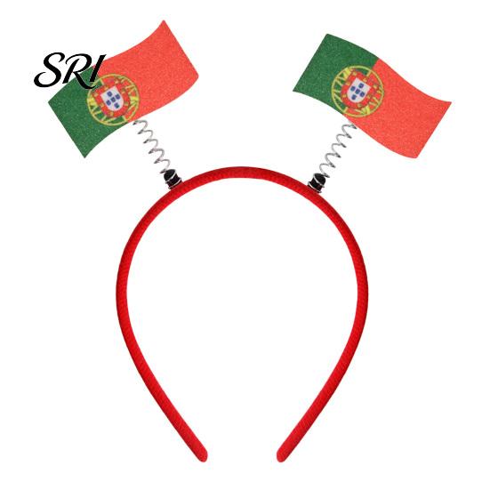 Photo Prop Headband Football for Women Men Soccer Cheering National Flag Eye-catching Party Headwear Hairband Game Day Accessories Sports Fans