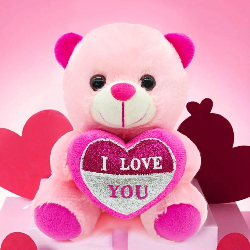 Cute Bear Simulation Stuffed Toys Lena Bear Plush Toy Pillow Birthday Gift Express Love Bear Love Bear