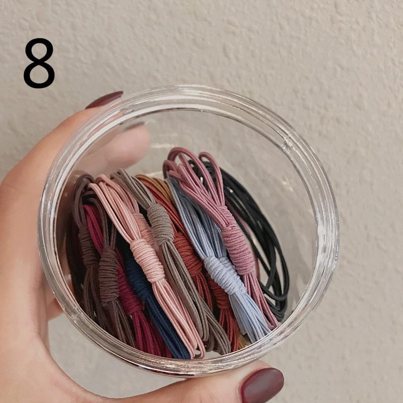 1 box Hair Accessories Women Rubber Bands Elastic Hair Bands Girls Headband Decorations Ties Ponytail Holder Scrunchy Rope Hair Jewelry