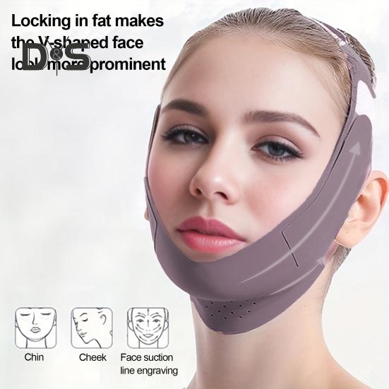 V Line Lifting Strap Anti-Aging Chin Strap for Jawline Contouring Reusable Face Toning Belts Facial Slimming Bandage
