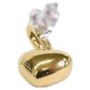 ete [Excellent Condition] 925 Catchy Heart Charm Figaro Chain Necklace Yellow gold / SilverUsed