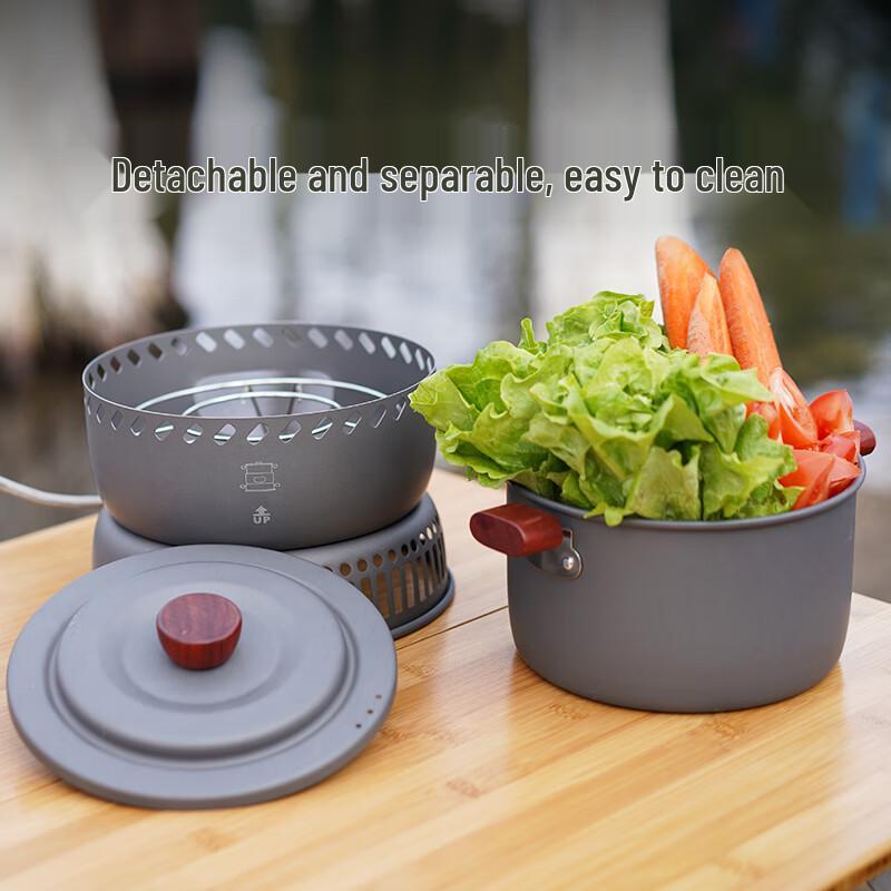 Alocs Portable Camping Shabu Shabu Pot Set