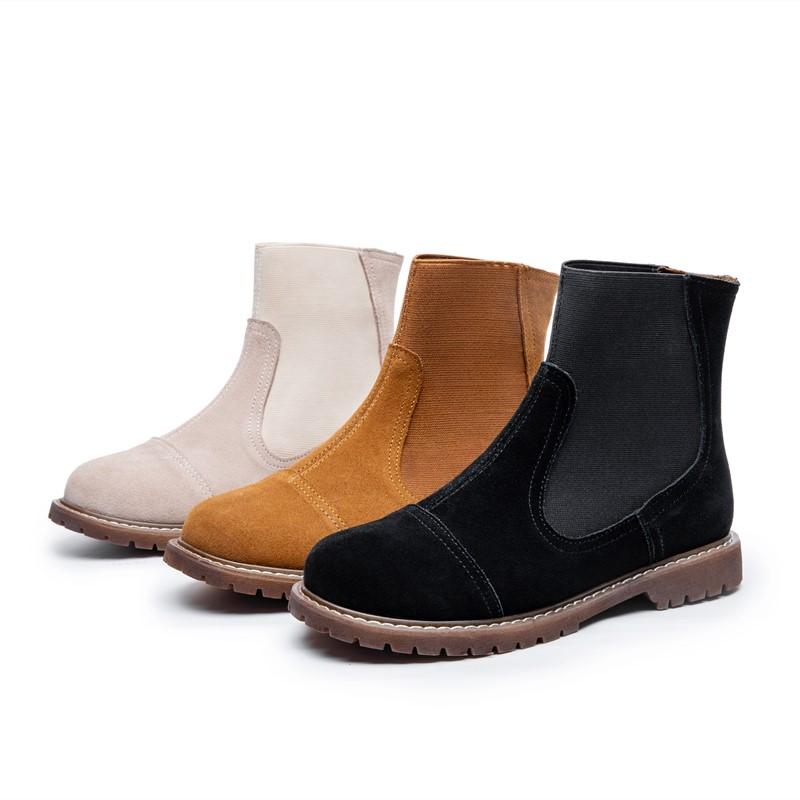 Fashion AIYUQI Women Chelsea Boots 2025 Autumn Winter New British Style Fashion Short Boots Women Suede Slip-on Ankle Boots Women