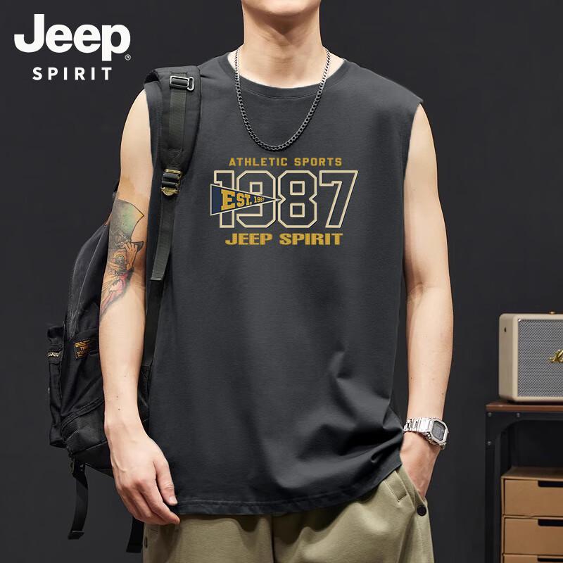 Мужская хлопковая майка JEEP SPIRIT без рукавов M