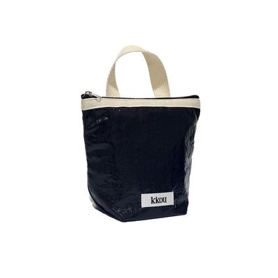 Kikou Compact Handle Pouch Keyring (Glossy Black)