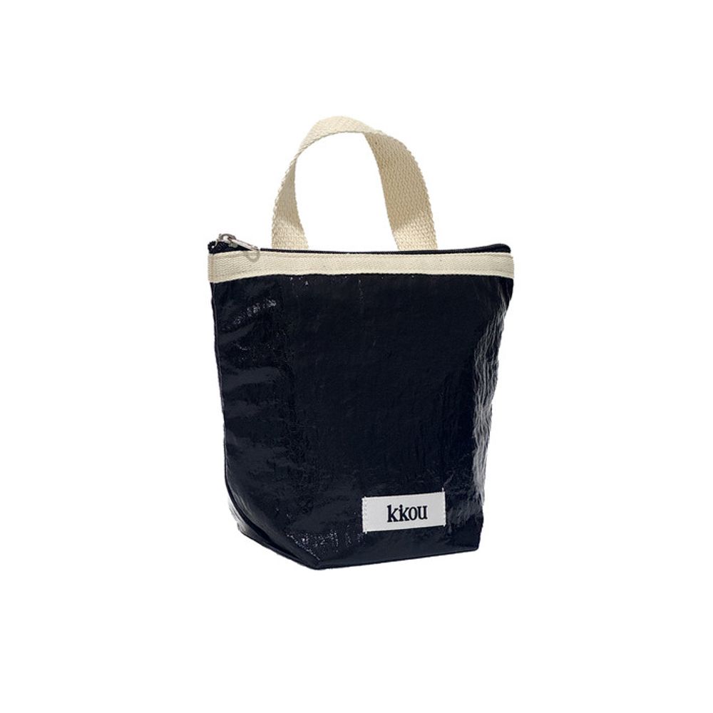 

kikou Compact Handle Pouch Keyring (Glossy Black) Glossy Black