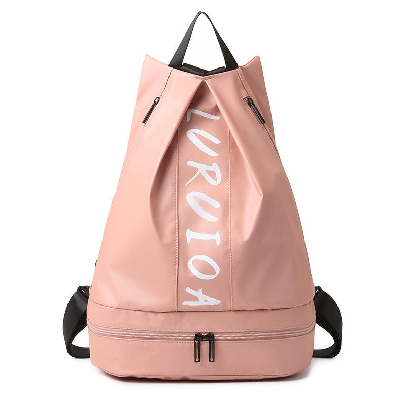 Dry and wet separation sports fitness bag going out multi-function multi-pocket belt shoe compartment travel backpack