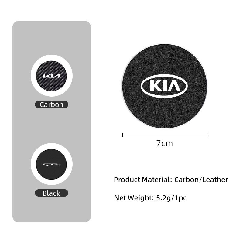Car Water Coaster Console Mug Drink Non-Slip Pad Mute Mat For KIA GT Line Forte Seltos K5 Sportage Ceed Soul Cerato Sedona Forte