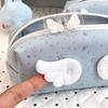 1Pcs Large Capacity Portable Pen Bag Pencil Pouch New Angle Wings Pencil Case School Supplies Student Stationery Storage Bag
