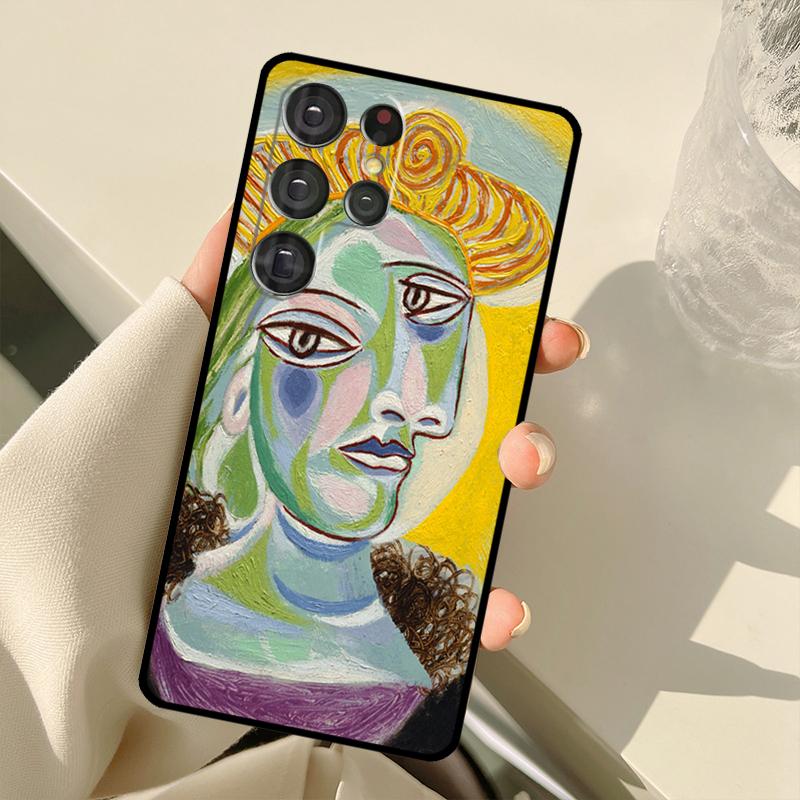 Painting Picasso Abstract Art Case For Samsung Galaxy S25 Ultra S21 S22 S23 S24 Ultra S9 S10 Plus S20 FE S25 FE Back Cover