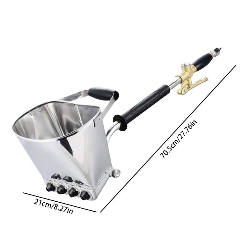 Concrete Sprayer Long Handle Wall Paint Sprayer Precision Control Construction Plastering Equipment For Ceilings Wall Renovation