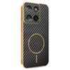 Per Motorola Edge 60 Fusion 5G/Edge 60 5G/Edge 60s 5G Custodia per Telefono TPU Elettrolitico con Texture Fibra di Carbonio